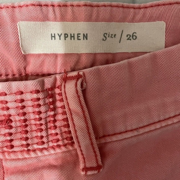 Anthropologie Pilcro Hyphen Chino Shorts Size 26 Pink Boho Classic Stret… - Picture 8 of 9